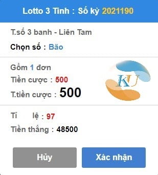 Phương thức đặt cược Lotto 3 tinh tại JCbet xổ số