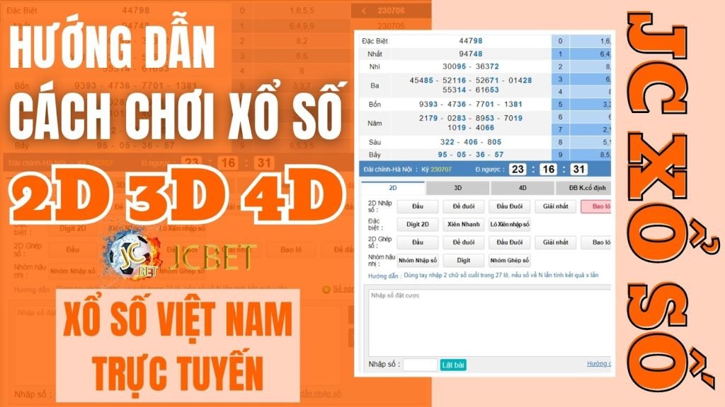 Cách chơi xổ số Việt Nam 2D 3D 4D